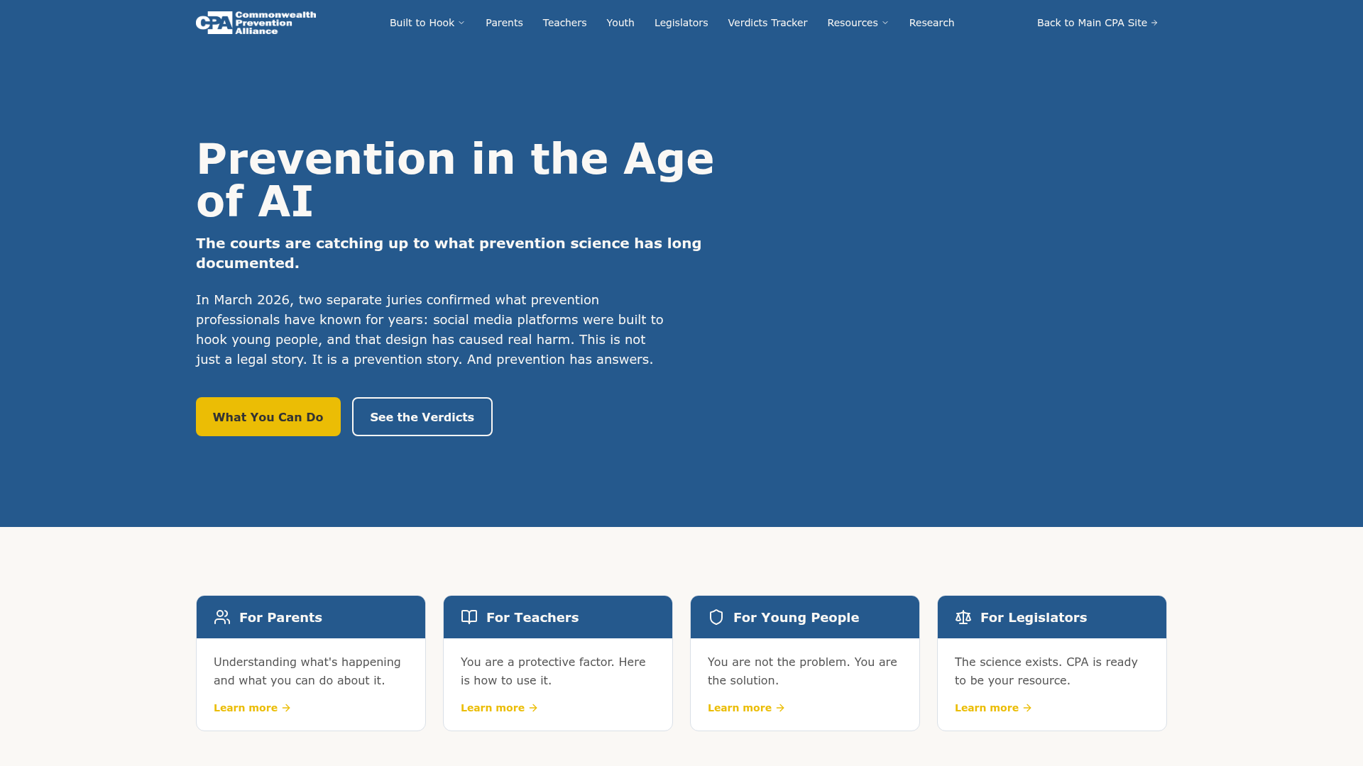 Prevention in the Age of AI