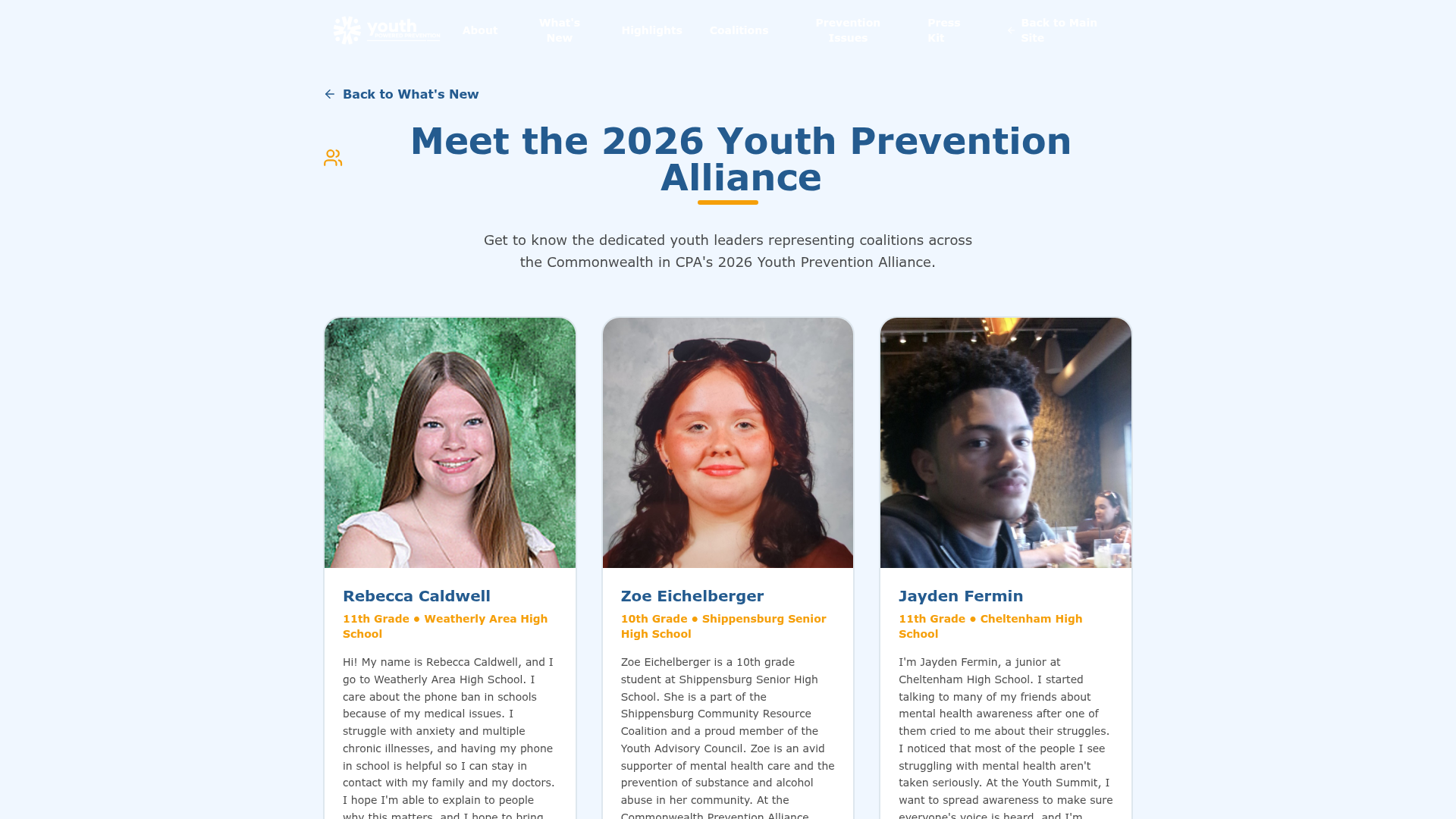 Youth Prevention Alliance and Capitol Day